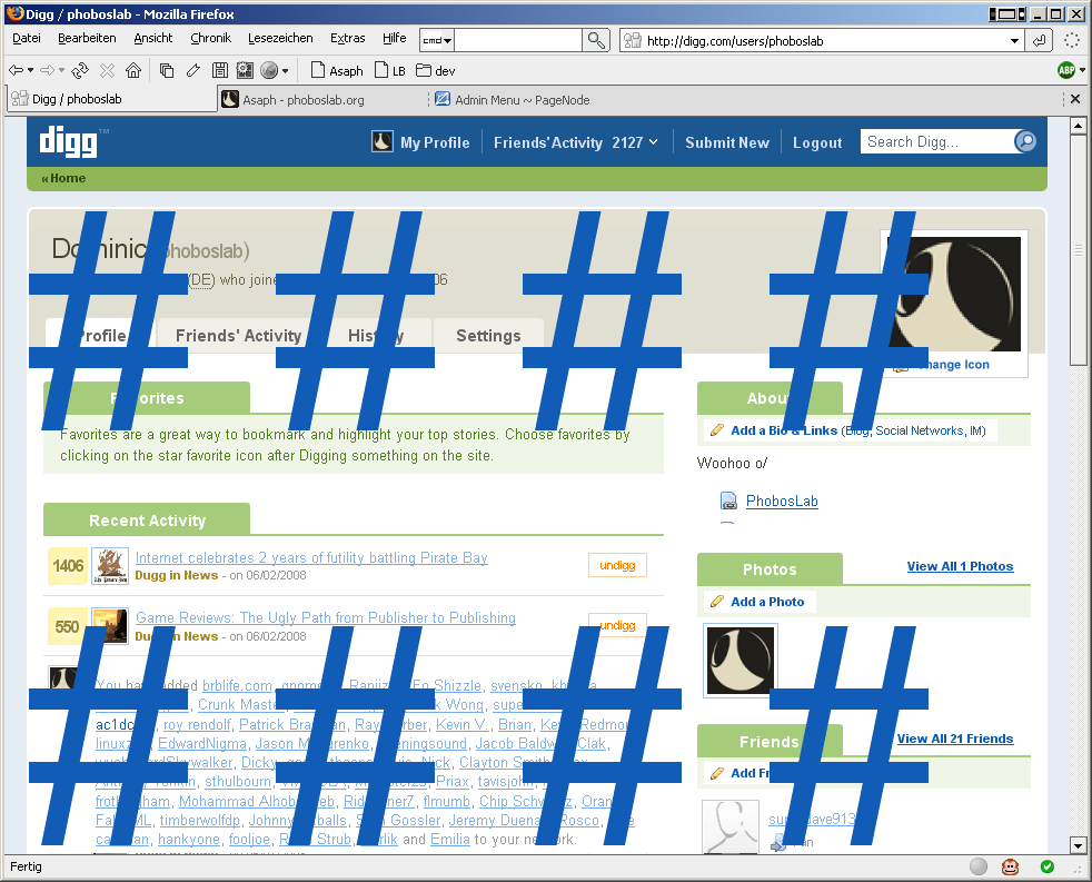 digg exploit screenshot